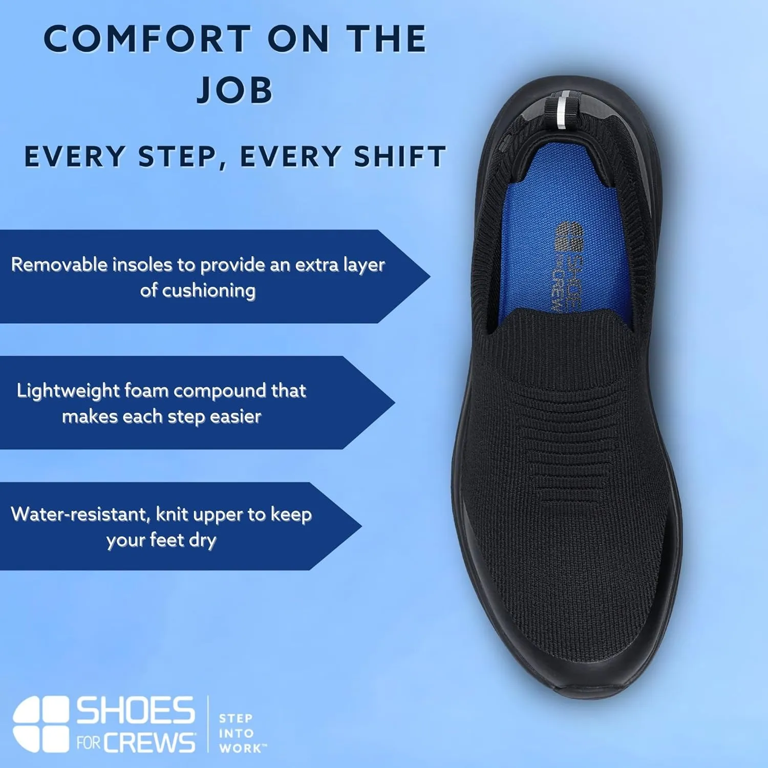 Shoes for Crews Everlight Slip On, Women's