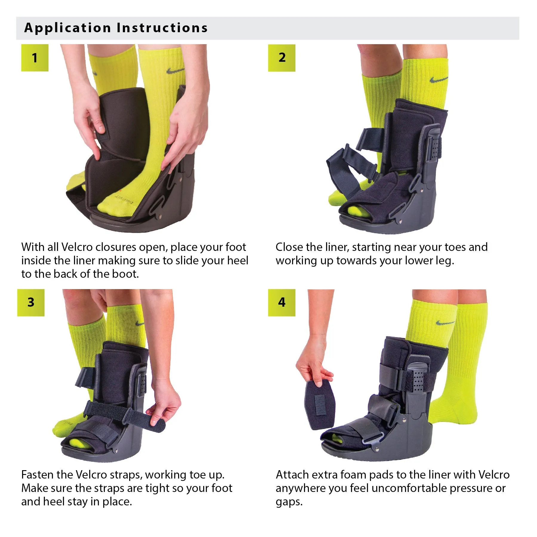 Short Walking Boot | Orthopedic Broken Toe Brace for Fast Recovery from Fractures and Foot Injuries - FINAL SALE
