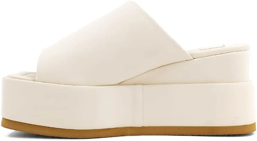 Shu Shop Womens Karlie Platform Casual Sandals Casual High Heel 3" & Up - White
