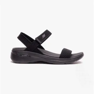 Skechers 140264/BBK GO WALK ARCH FIT SANDAL-POLISHED Womens Sandals Black