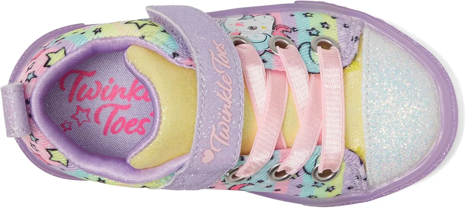 Skechers Kids Girl's Toes Twinkle Sparks Ice-Unicorn Bu Sneaker