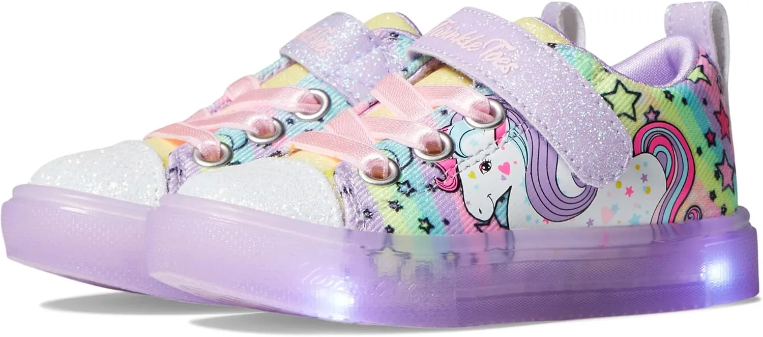 Skechers Kids Girl's Toes Twinkle Sparks Ice-Unicorn Bu Sneaker