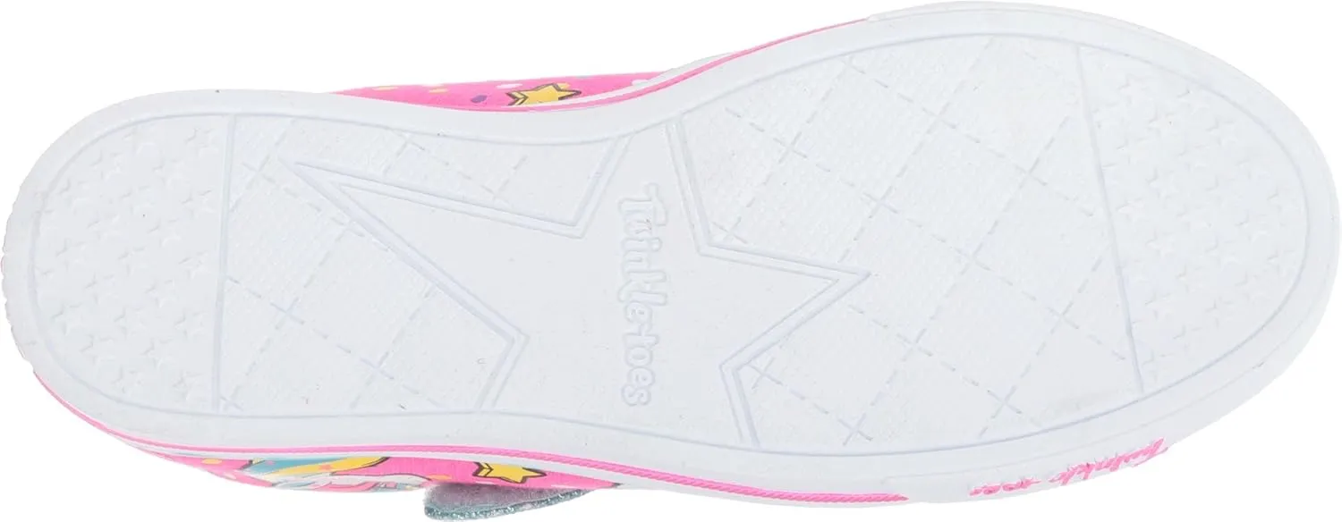 Skechers Unisex-Child Twinkle Toes Sparkle Lite-Unicorn Craze Sneaker