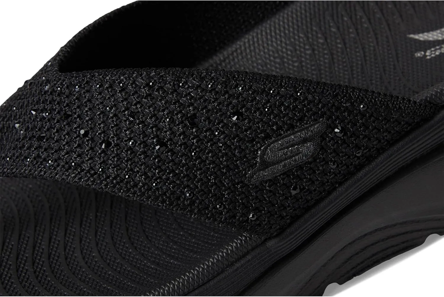 SKECHERS Women's Arch Fit 2.0 3-pt Rhinestone Sandal Flip-Flop
