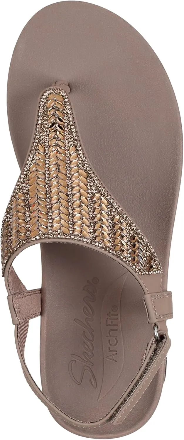 Skechers Women's Arch Fit Meditation-Hidden Gems Flip-Flop