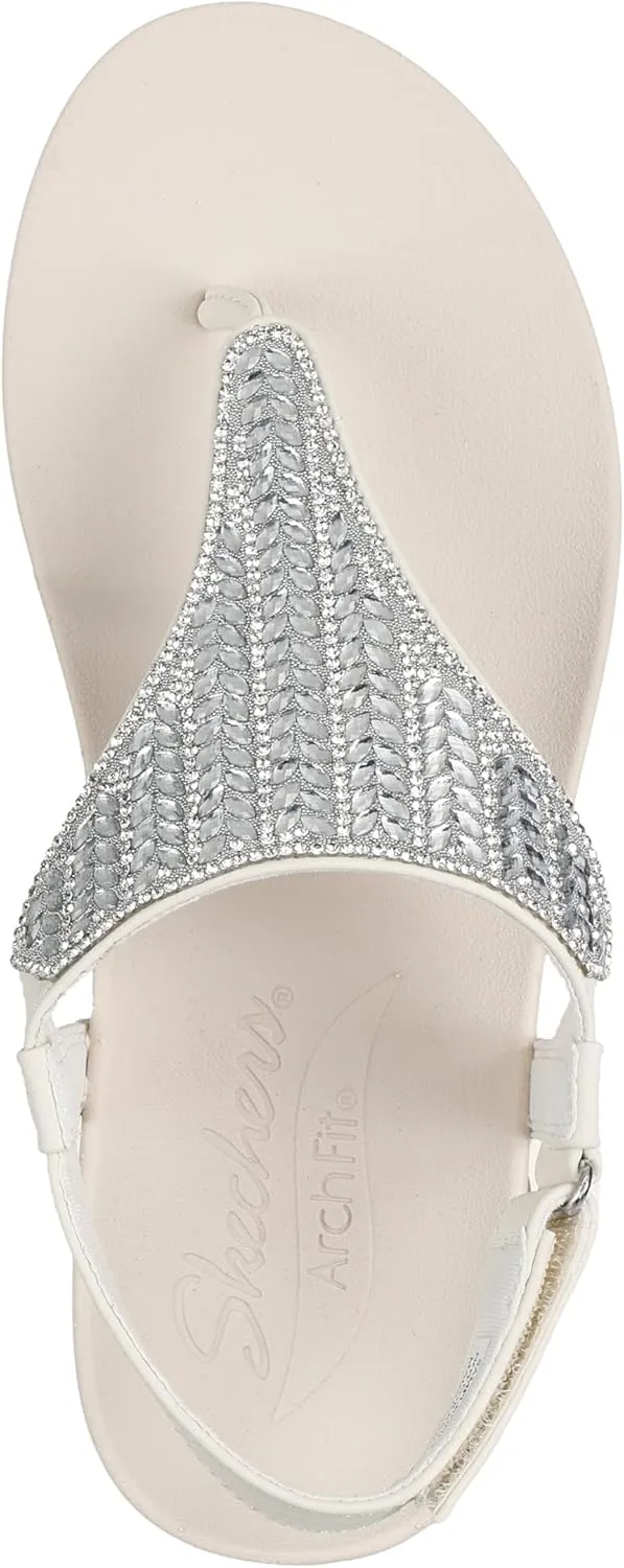 Skechers Women's Arch Fit Meditation-Hidden Gems Flip-Flop