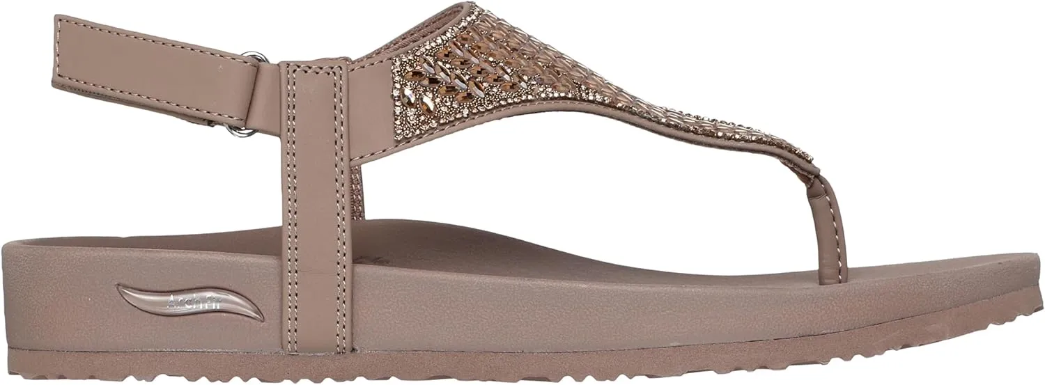 Skechers Women's Arch Fit Meditation-Hidden Gems Flip-Flop