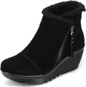 Skechers Women's Parallel Zip Up Wedge Casual Comfort Ankle Boot