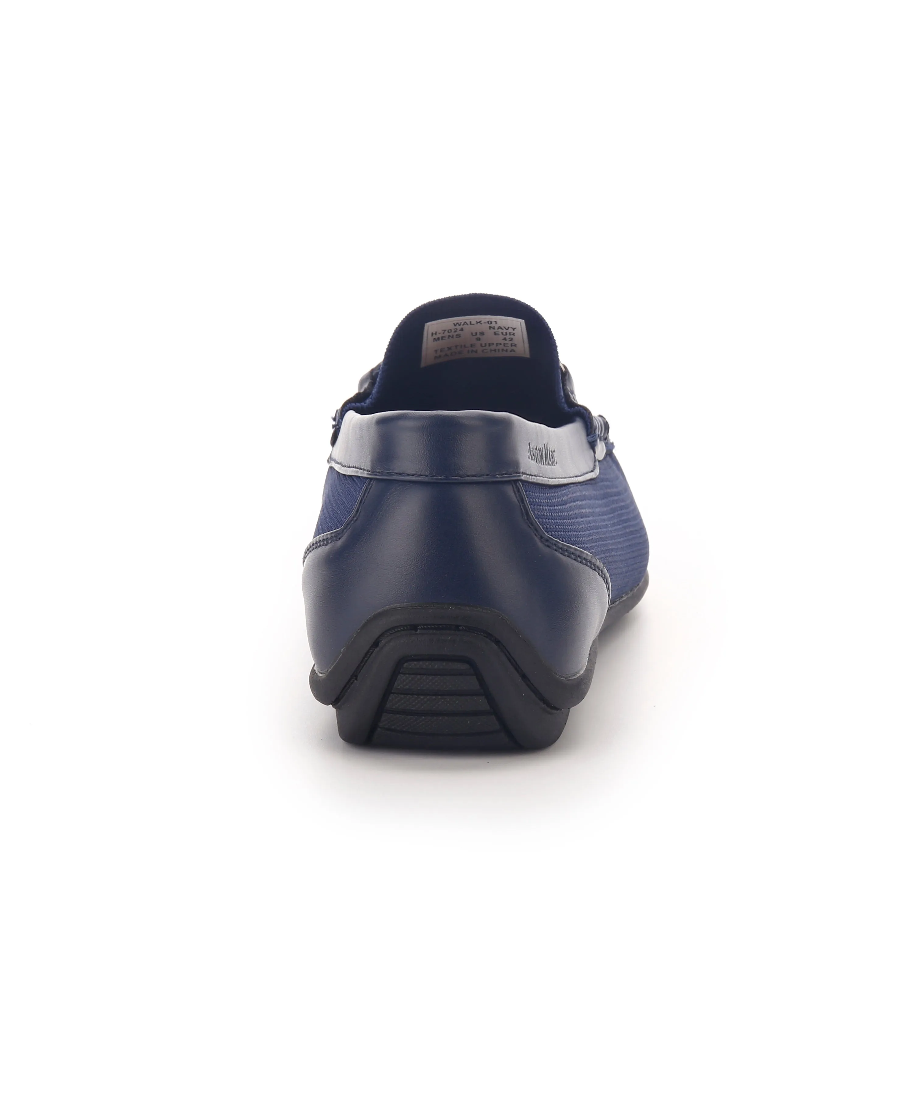Slip On Moccasins - Navy
