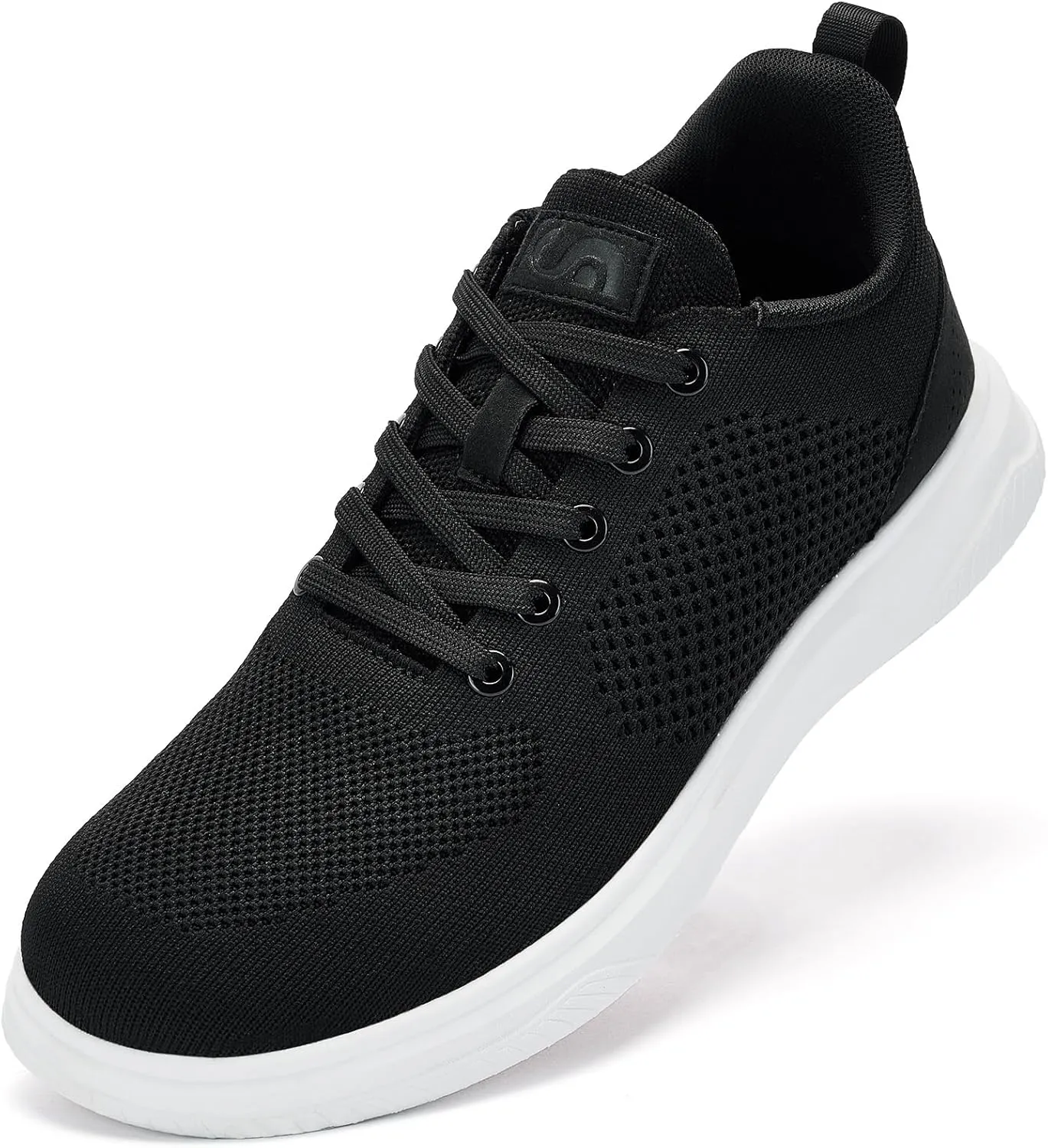 Slow Man Wide Toe Box Shoes for Men - Casual Dress Sneakers Comfortable Cushioned Business Office Non Slip Breathable Mesh Oxford Walking Shoe for Wide Feet