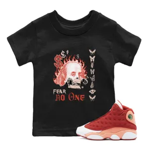 SNRT Red 13 Fear Digital Dune No Jordan Kids Tees - Air Buy-more-save-more One Sneaker