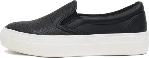 Soda Croft ~ Slip On Perforated Double Layer Foam Padded Cushion Sock Fashion Sneakers