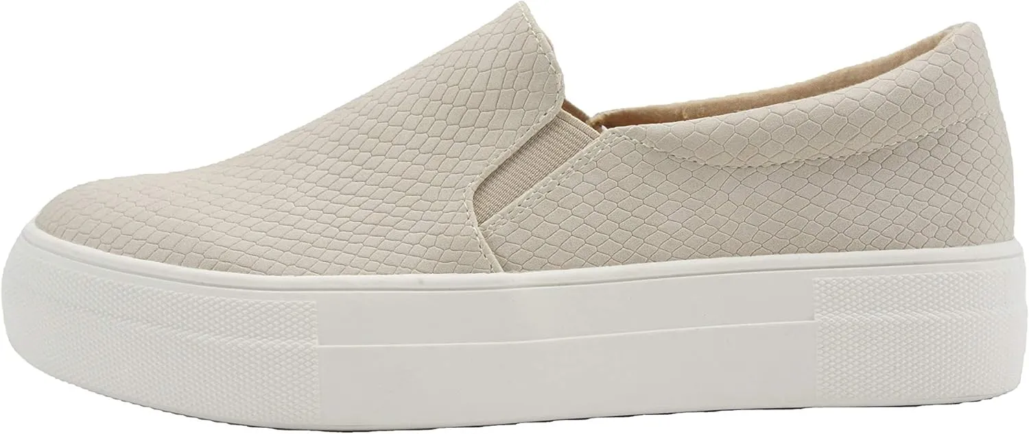 Soda Hike ~ Slip On Double Layer Foam Padded Cushion Sock Fashion Sneakers (L-Stone Cobra, Numeric_9) …