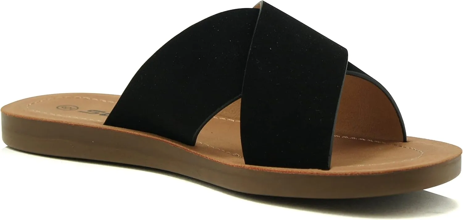 Soda Women's Casual Slip On Sandals