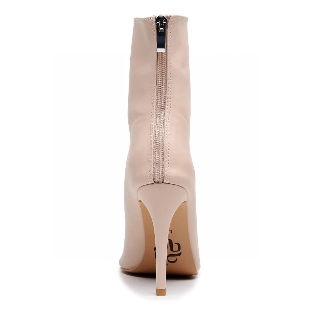 Sofiya Nude - Truly Nude Shade Two - Suede Sole - Dance Floor Only
