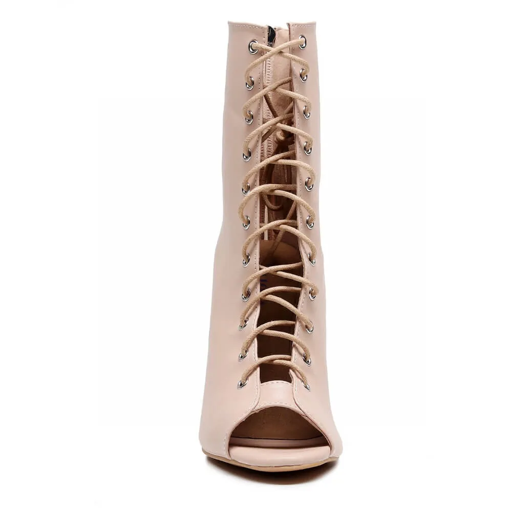 Sofiya Nude - Truly Nude Shade Two - Suede Sole - Dance Floor Only
