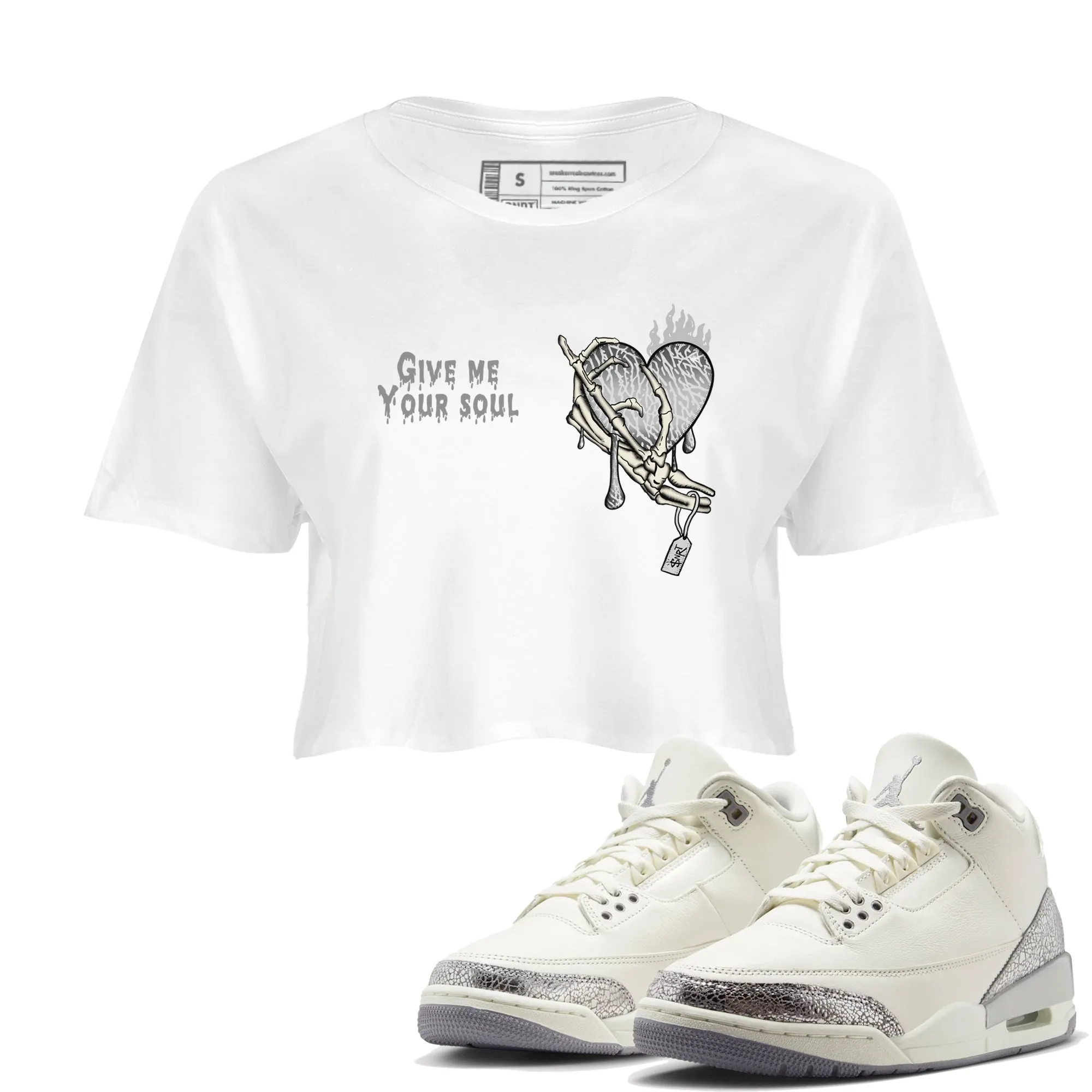 Soul Cement Air 3 Jordan Problem-solving Me and Your Women's Sneaker Give - Grey Top SNRT Polished Sail