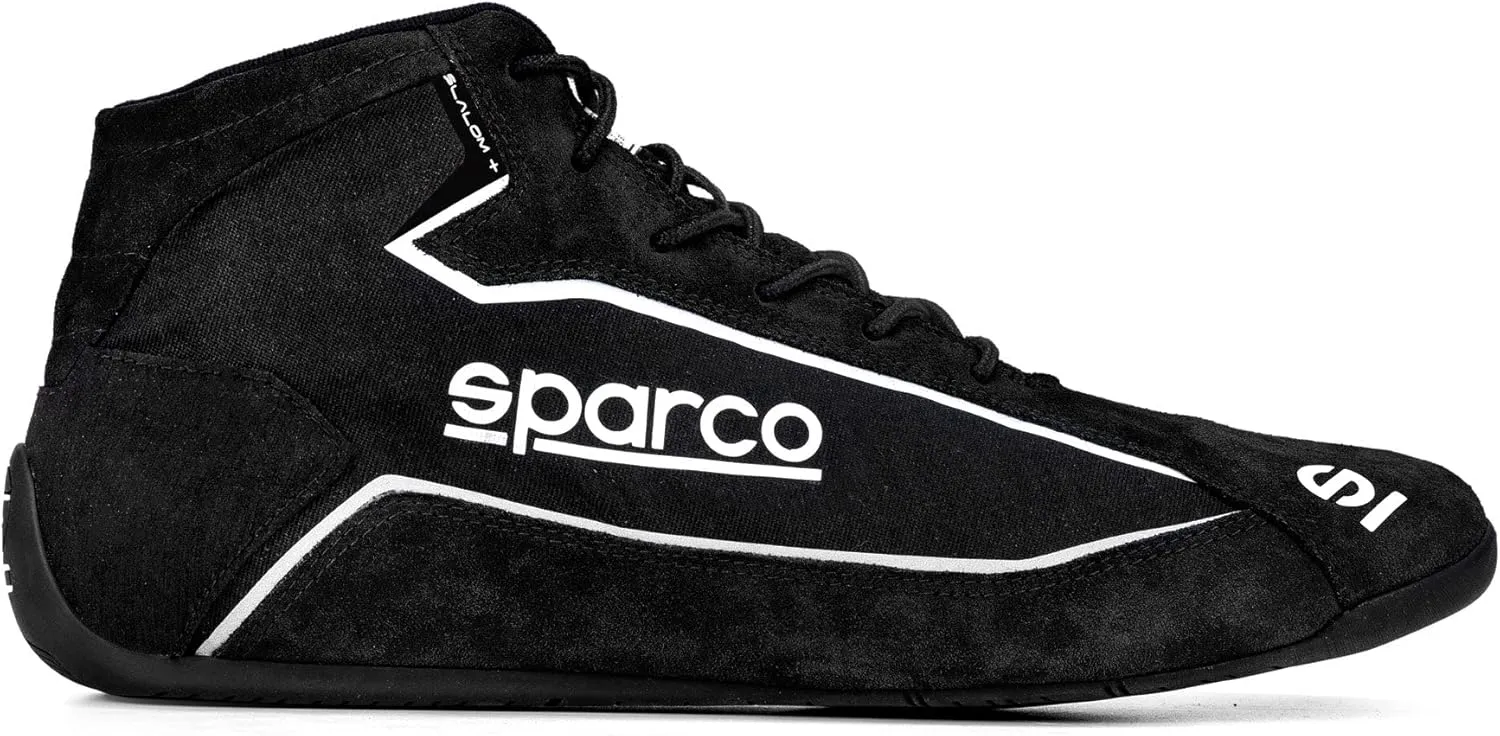 Sparco Slalom  Cloth Racing Shoes 001274F (Size: 43, Black)