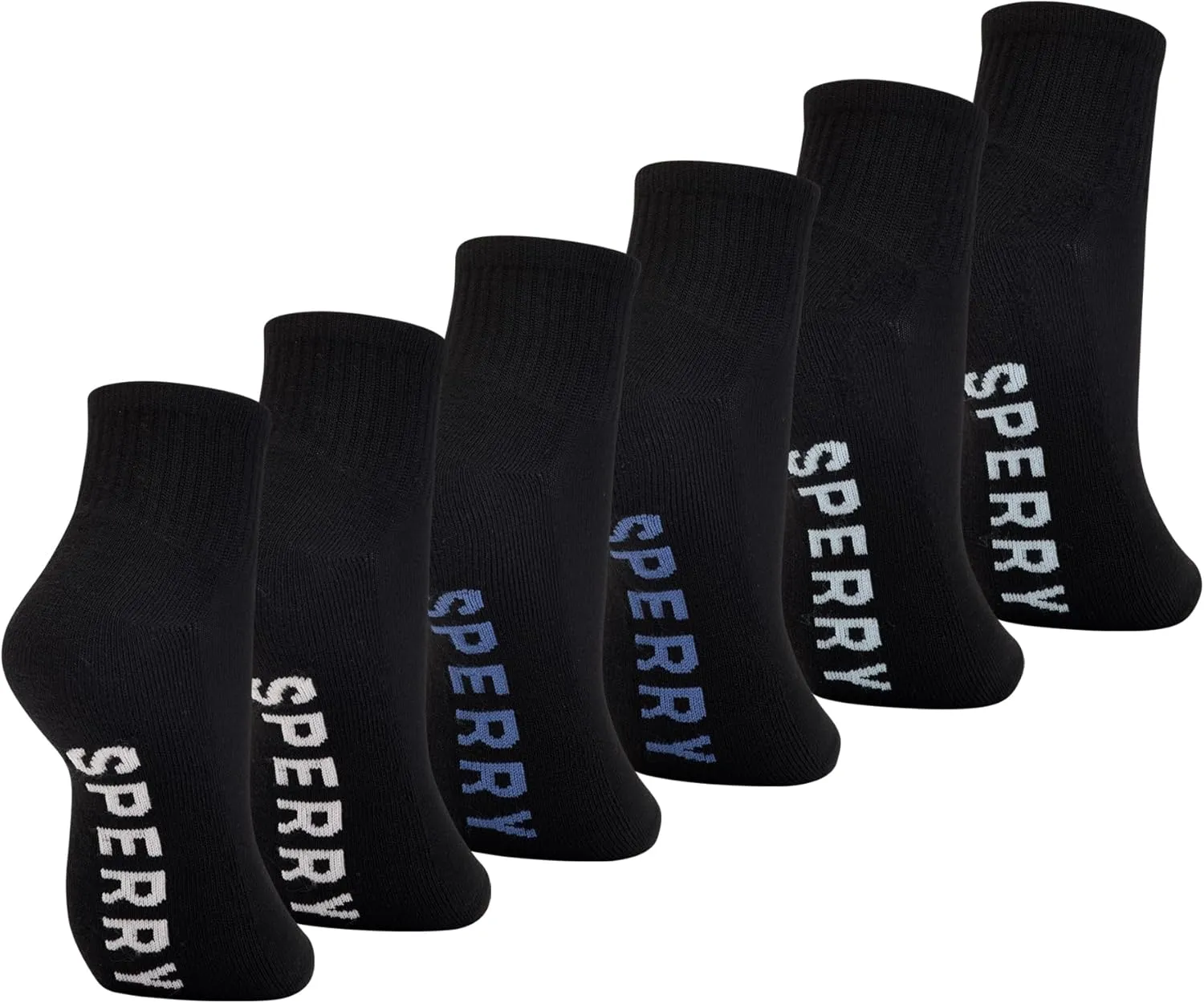 Sperry Women’s Quarter Socks 6-Pack – Cushion Comfort, Soft Breathable Athletic Ankle Socks