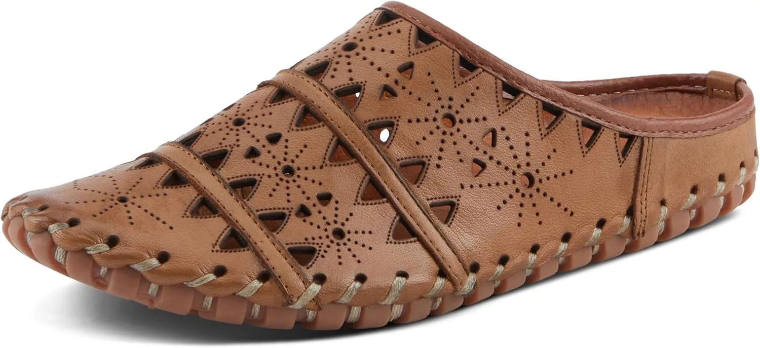 Spring Step Fusalide Slip-On Shoes for Womens - Comfortable Slip-On Shoes with Rubber Outsole - Casual Leather Clogs for Women