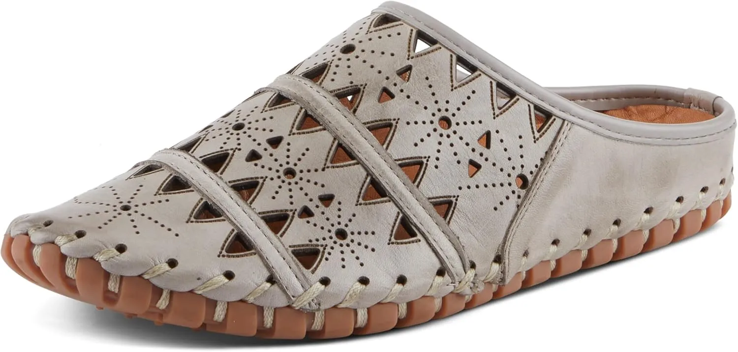 Spring Step Fusalide Slip-On Shoes for Womens - Comfortable Slip-On Shoes with Rubber Outsole - Casual Leather Clogs for Women