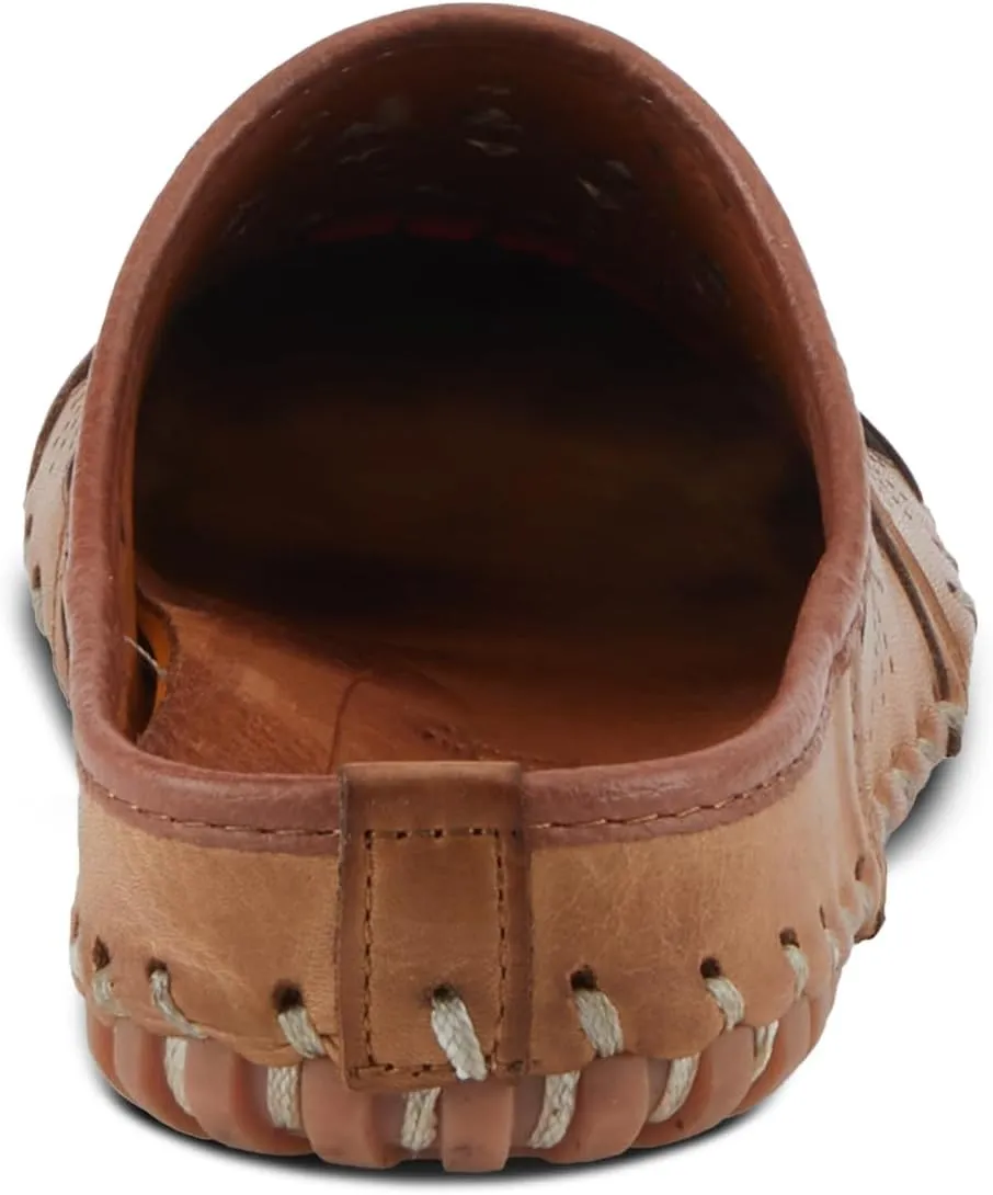 Spring Step Fusalide Slip-On Shoes for Womens - Comfortable Slip-On Shoes with Rubber Outsole - Casual Leather Clogs for Women
