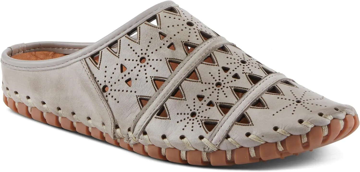 Spring Step Fusalide Slip-On Shoes for Womens - Comfortable Slip-On Shoes with Rubber Outsole - Casual Leather Clogs for Women