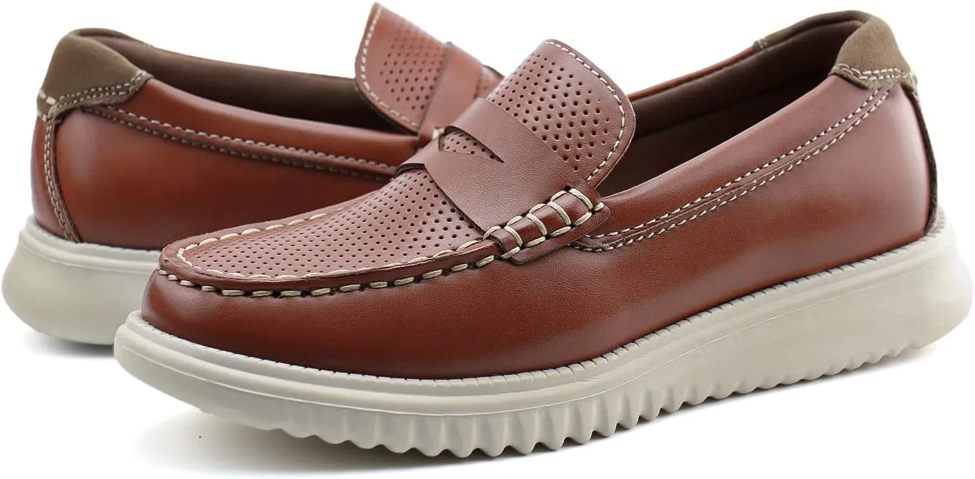 starmerx Boys Loafers Kids Casual Slip On School Shoes Girls Moccasin