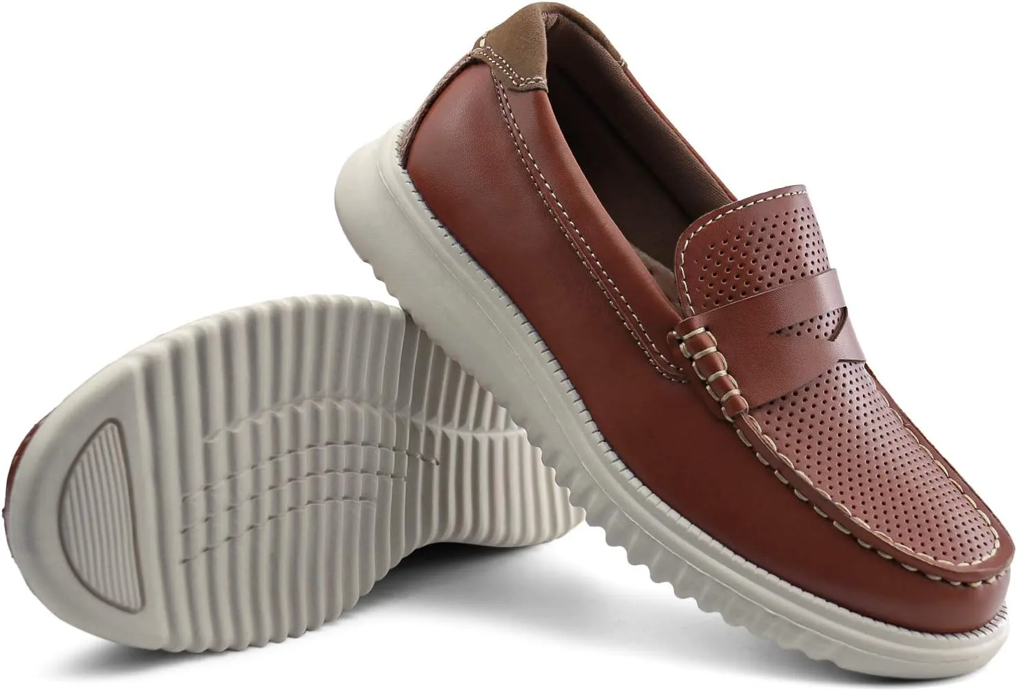 starmerx Boys Loafers Kids Casual Slip On School Shoes Girls Moccasin