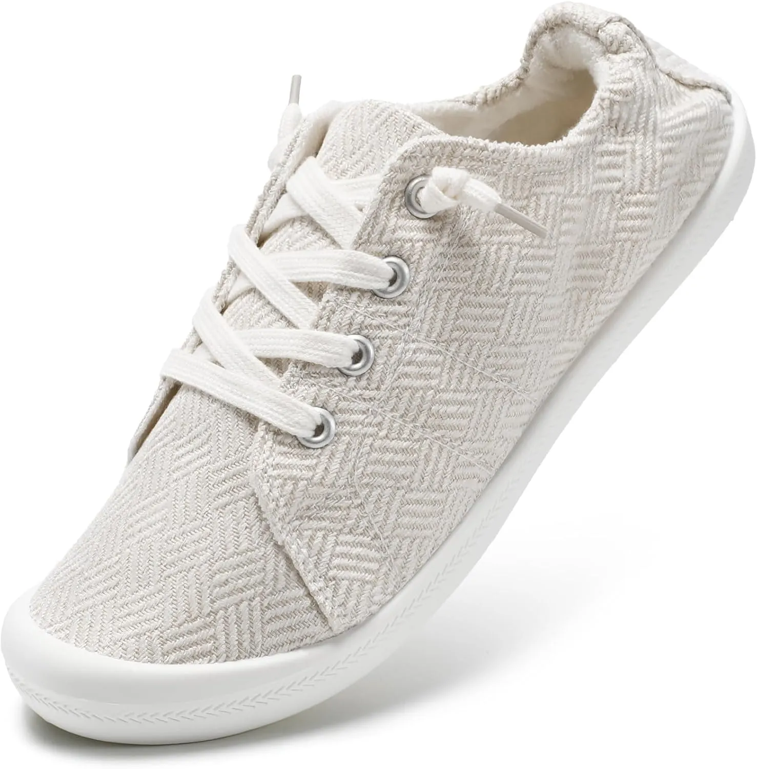 STQ Women Slip On Sneakers, Comfortable Casual Canvas Shoes