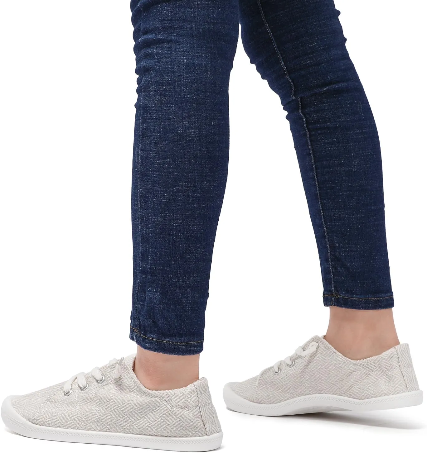 STQ Women Slip On Sneakers, Comfortable Casual Canvas Shoes