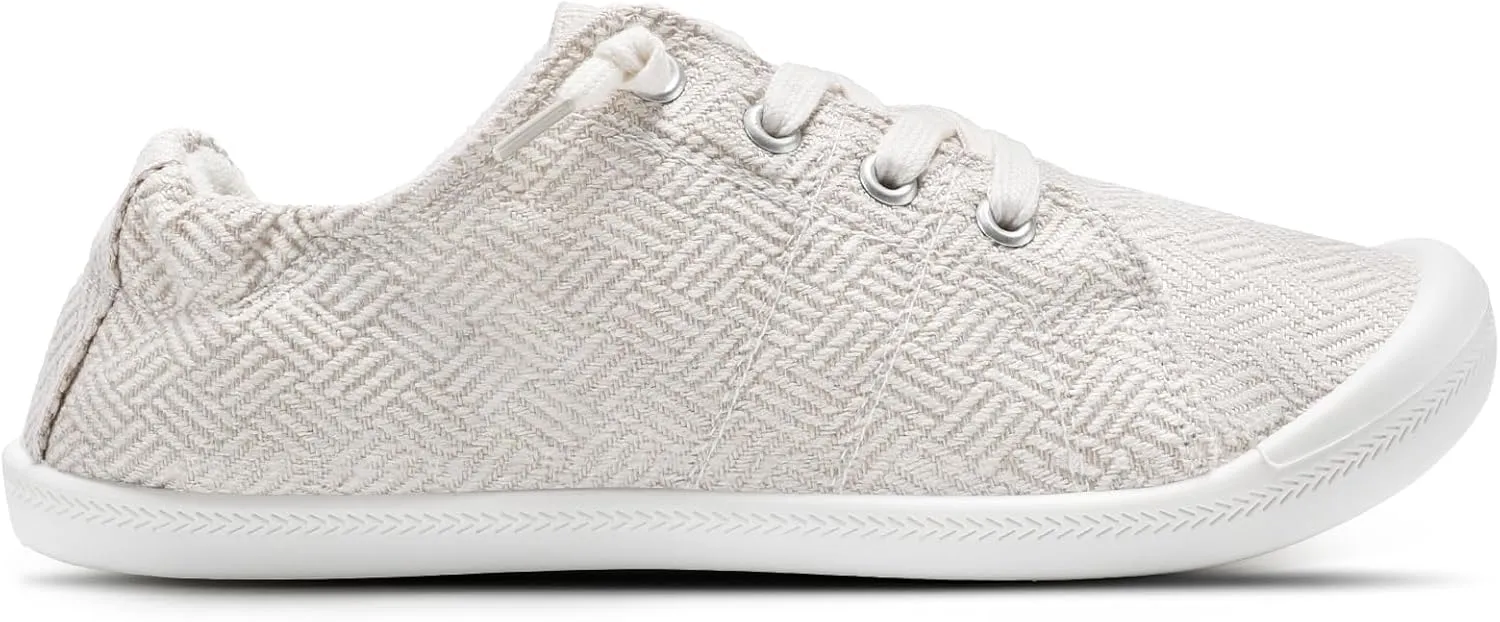 STQ Women Slip On Sneakers, Comfortable Casual Canvas Shoes