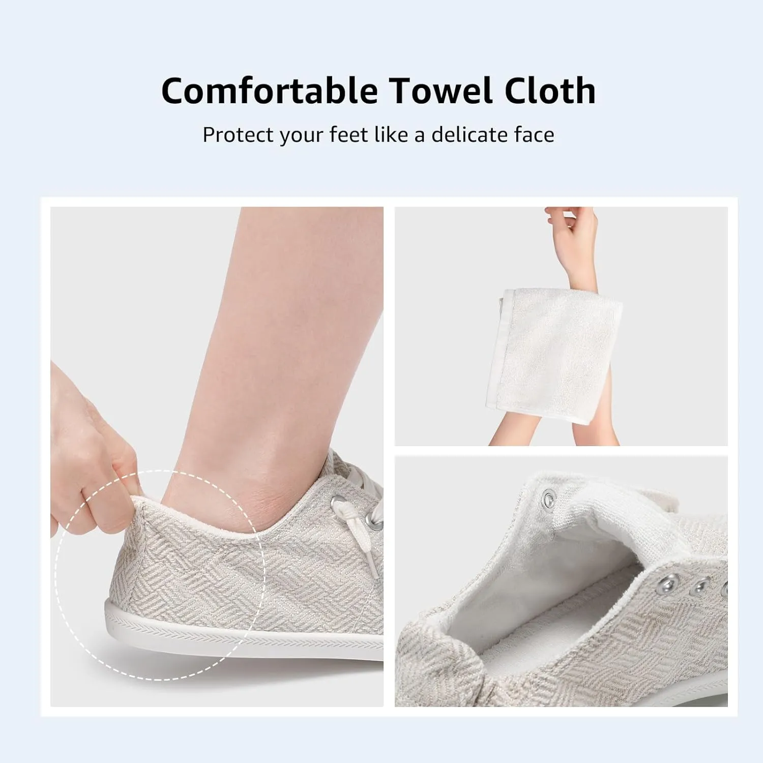 STQ Women Slip On Sneakers, Comfortable Casual Canvas Shoes