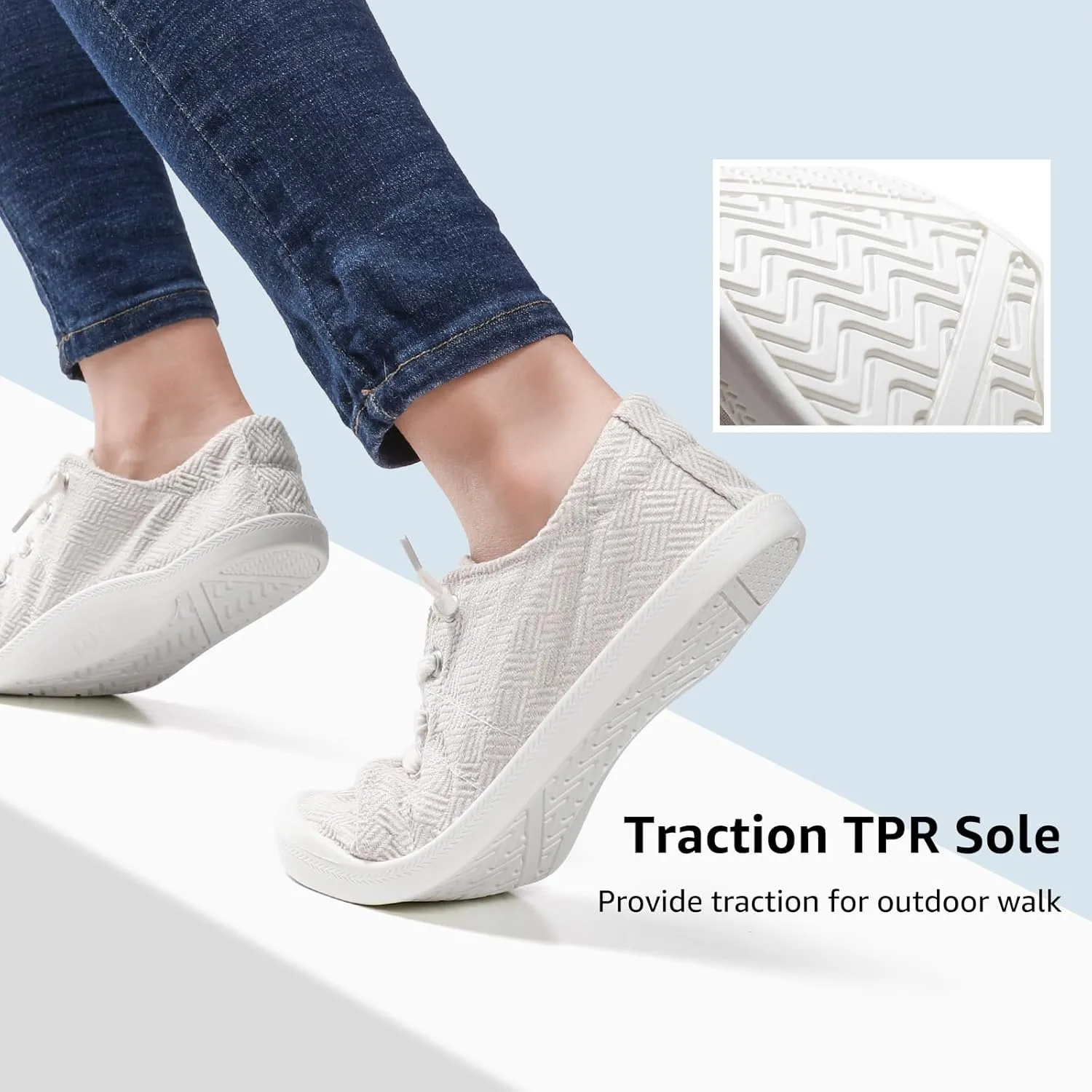 STQ Women Slip On Sneakers, Comfortable Casual Canvas Shoes