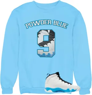 Sweatshirt To Match Jordan 9 Powder Blue Men's Graphic Sweatshirts