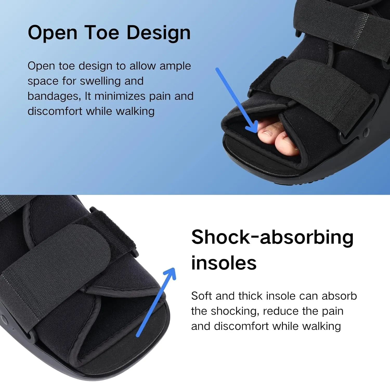 Tall Air Cam Fracture Boot Orthopedic Walking Boot Medical Inflatable Walker Boot for Broken Foot, Sprained Ankle and Post Surgery (Medium)