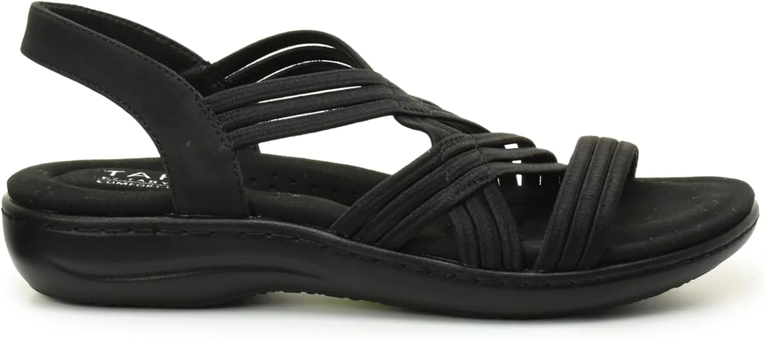 TARYN ROSE Women’s Comfort Sandal – Extra Support, Lightweight & Cushioned Footbed – Stylish Strappy Design - ELASTY