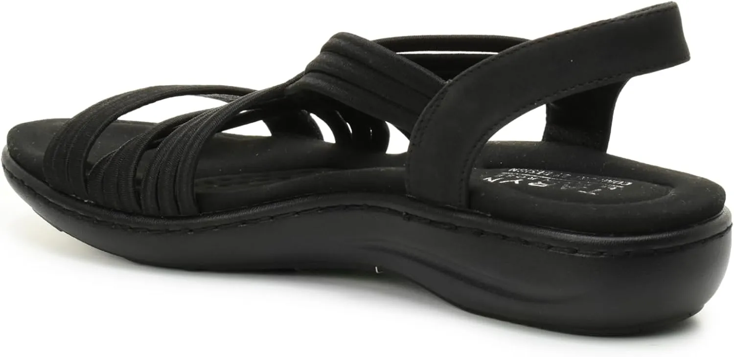 TARYN ROSE Women’s Comfort Sandal – Extra Support, Lightweight & Cushioned Footbed – Stylish Strappy Design - ELASTY