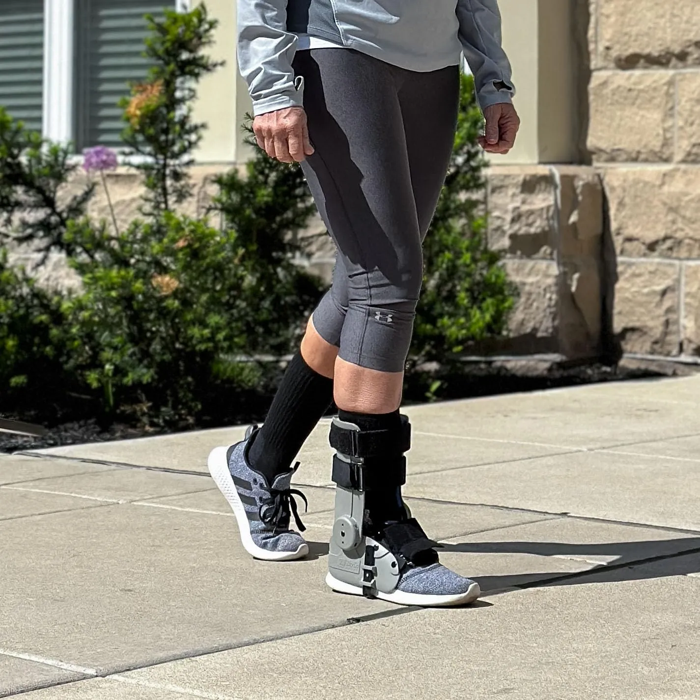 TayCo Over-the-Shoe RecoverX Ankle Brace, Alternative to Walking Boot and other AFOs, Adjustable External Ankle Support Brace, Unisex, Comfortable, Stable, Improve Gait and Balance (Small, Left)