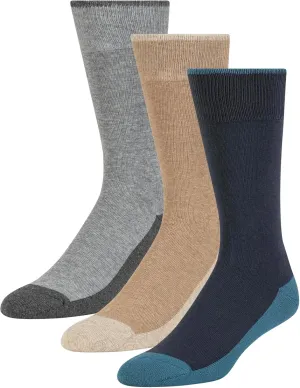 Ted Baker Men's 3 Pack Cushioned Crew Dress Socks