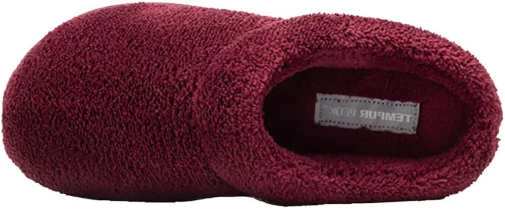 Tempur-Pedic Womens Windsock Scuff Casual Slippers Casual - Black