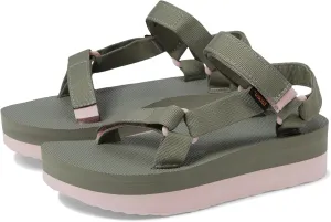 Teva Women's Flatform Universal Sport Sandal, Olive/Whisper, 7