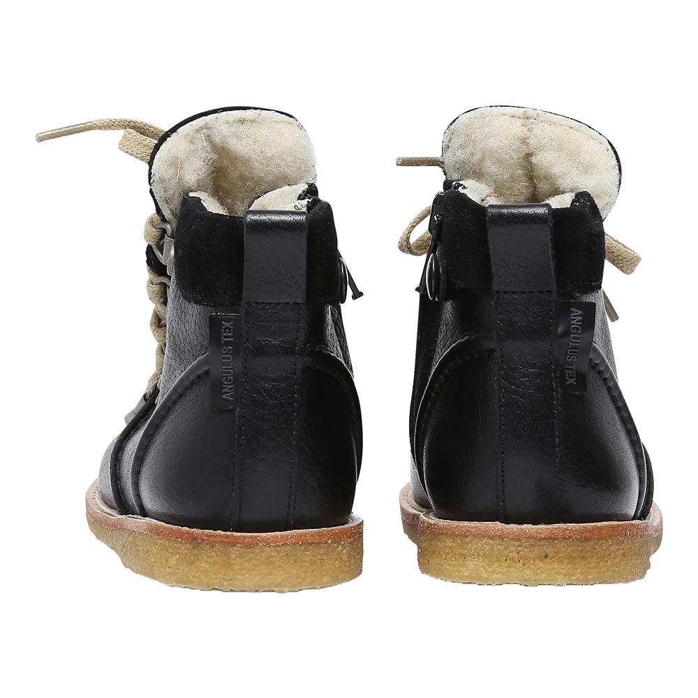 TEX-boot with laces and inside zipper