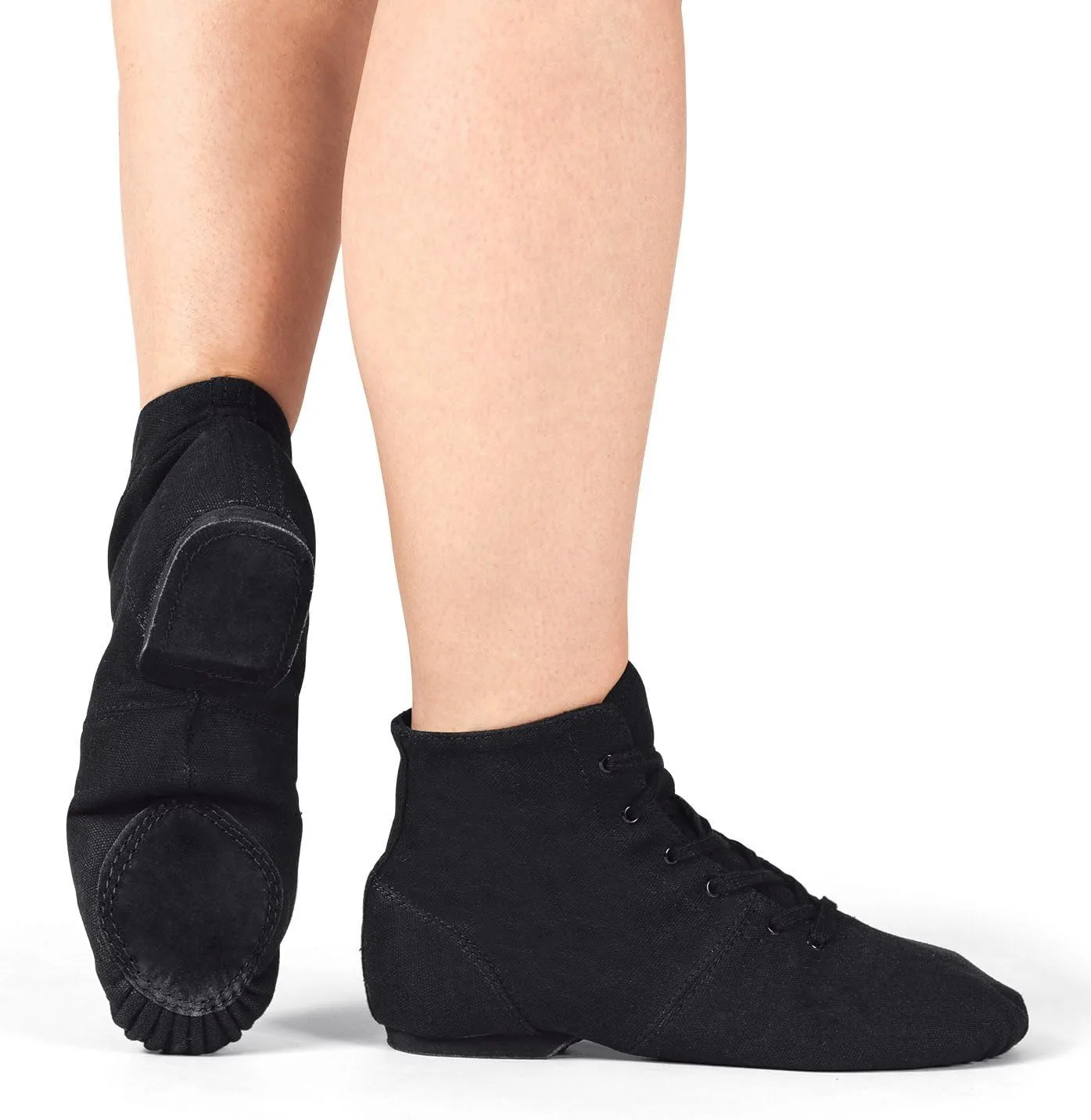 Theatricals Adult Broadway Jazz Over-The-Ankle Canvas Jazz Boot