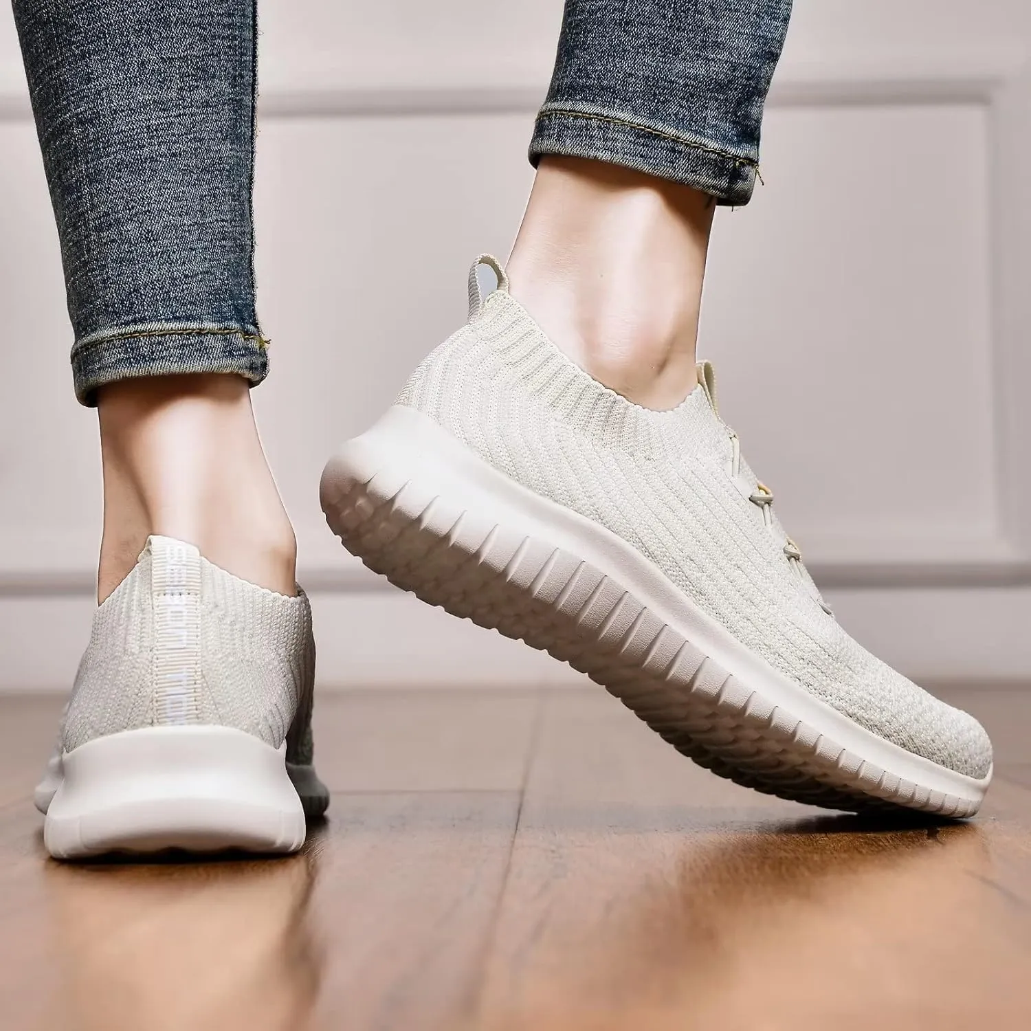 TIOSEBON Women's Slip On Walking Shoes Lightweight Casual Running Sneakers