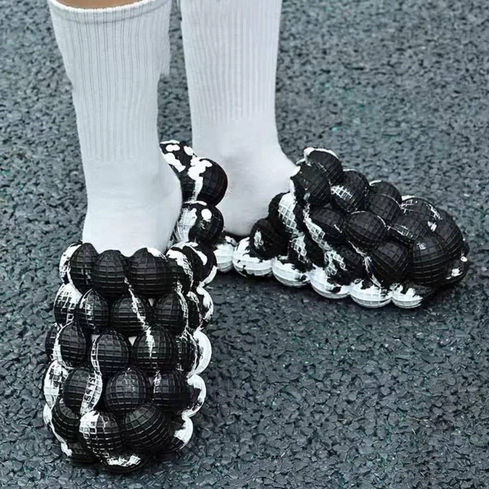 Tkieio Lychee Slippers Unisex Lychee Sandals Stress Relief Massage Sandals Bathroom Beach Slippers EVA Slides