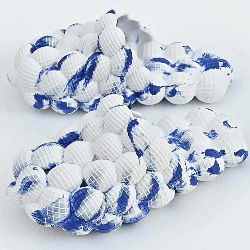 Tkieio Lychee Slippers Unisex Lychee Sandals Stress Relief Massage Sandals Bathroom Beach Slippers EVA Slides