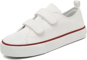 Toddler Little Kid Cushioned Canvas Shoes Slip On Sneakers Soft and Durable