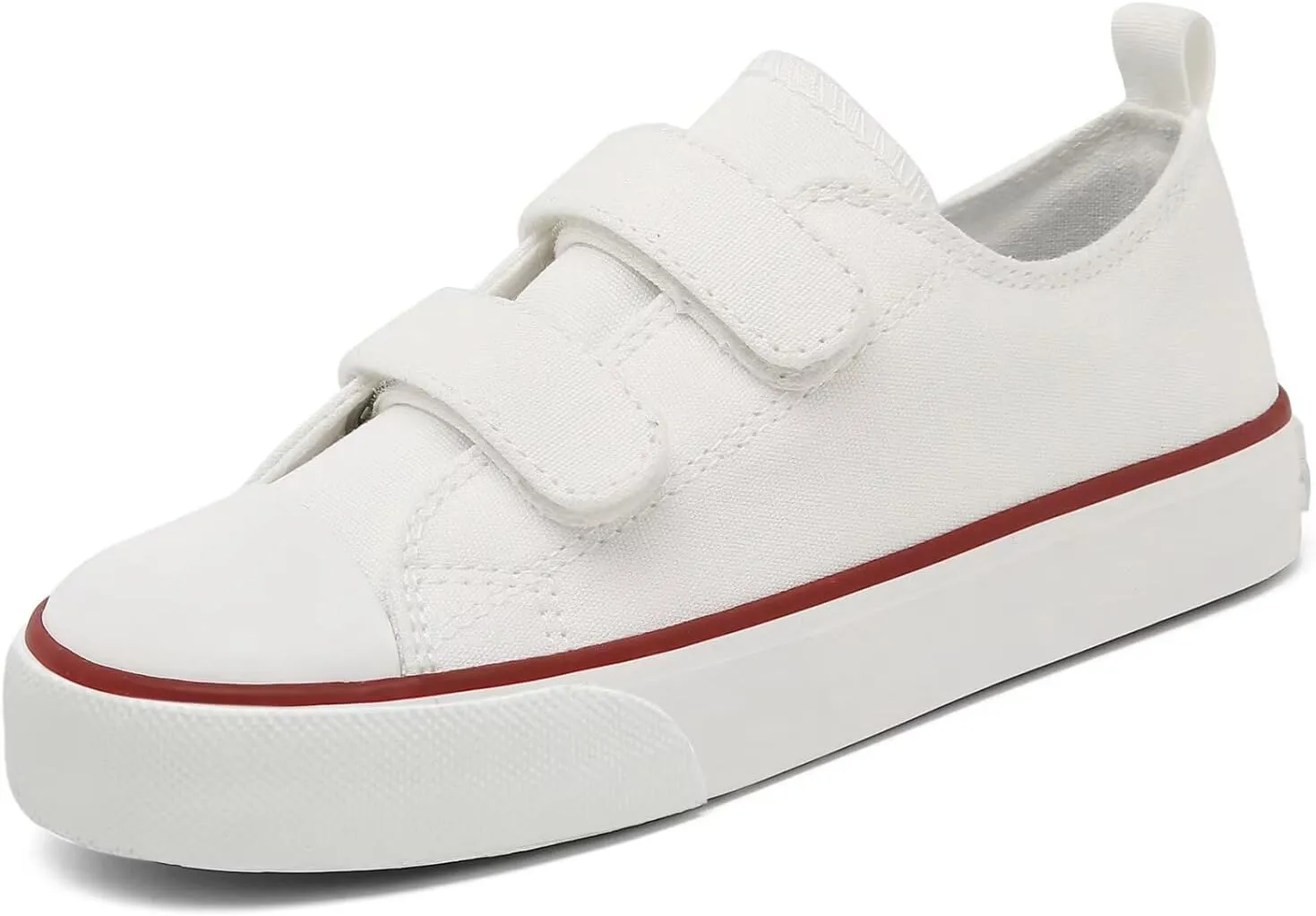 Toddler Little Kid Cushioned Canvas Shoes Slip On Sneakers Soft and Durable