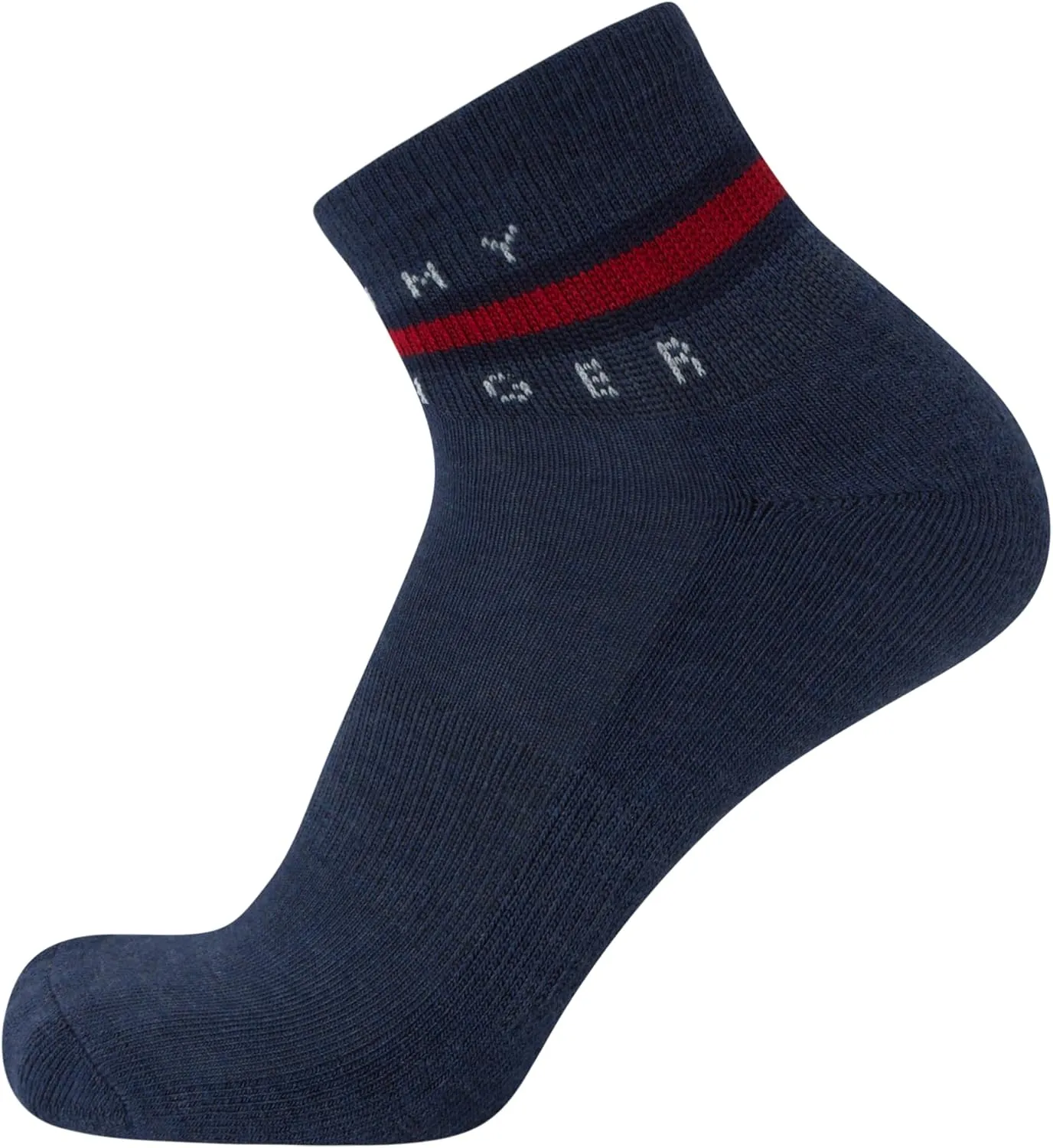 Tommy Hilfiger Men's Quarter Socks - 6 Pack Cushioned Athletic Ankle Socks - Breathable Sports for Men
